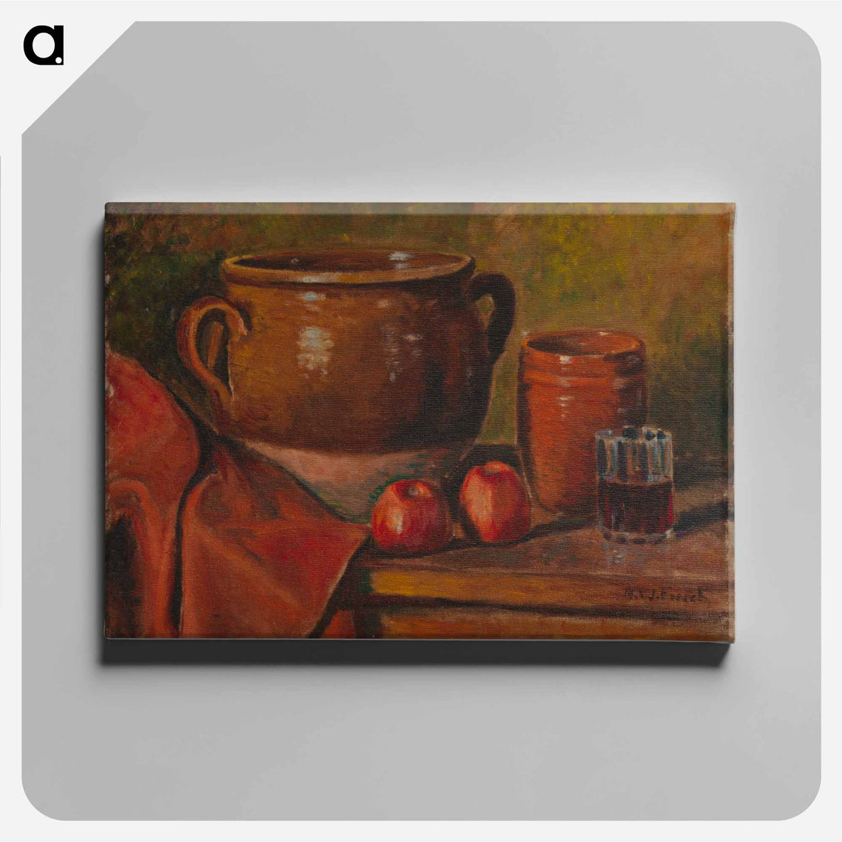 Still life - アルフレッド ウィリアム フィンチ Canvas.