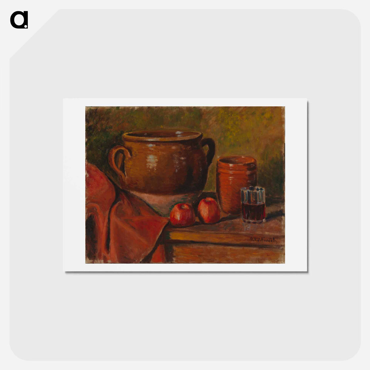 Still life - アルフレッド ウィリアム フィンチ Postcard.