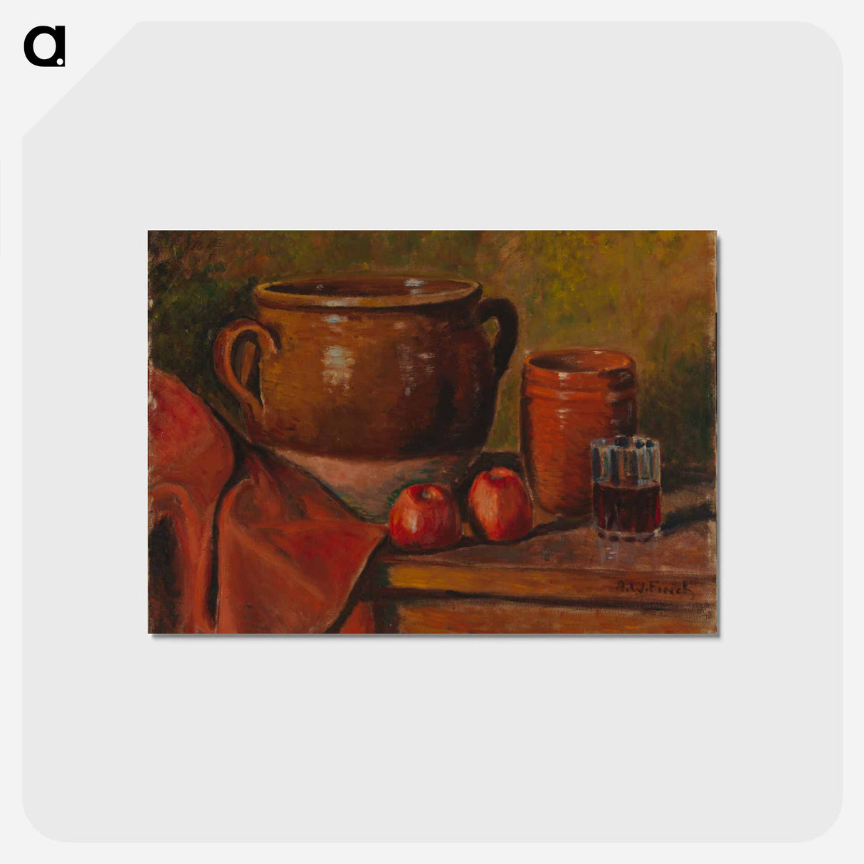 Still life - アルフレッド ウィリアム フィンチ Postcard.