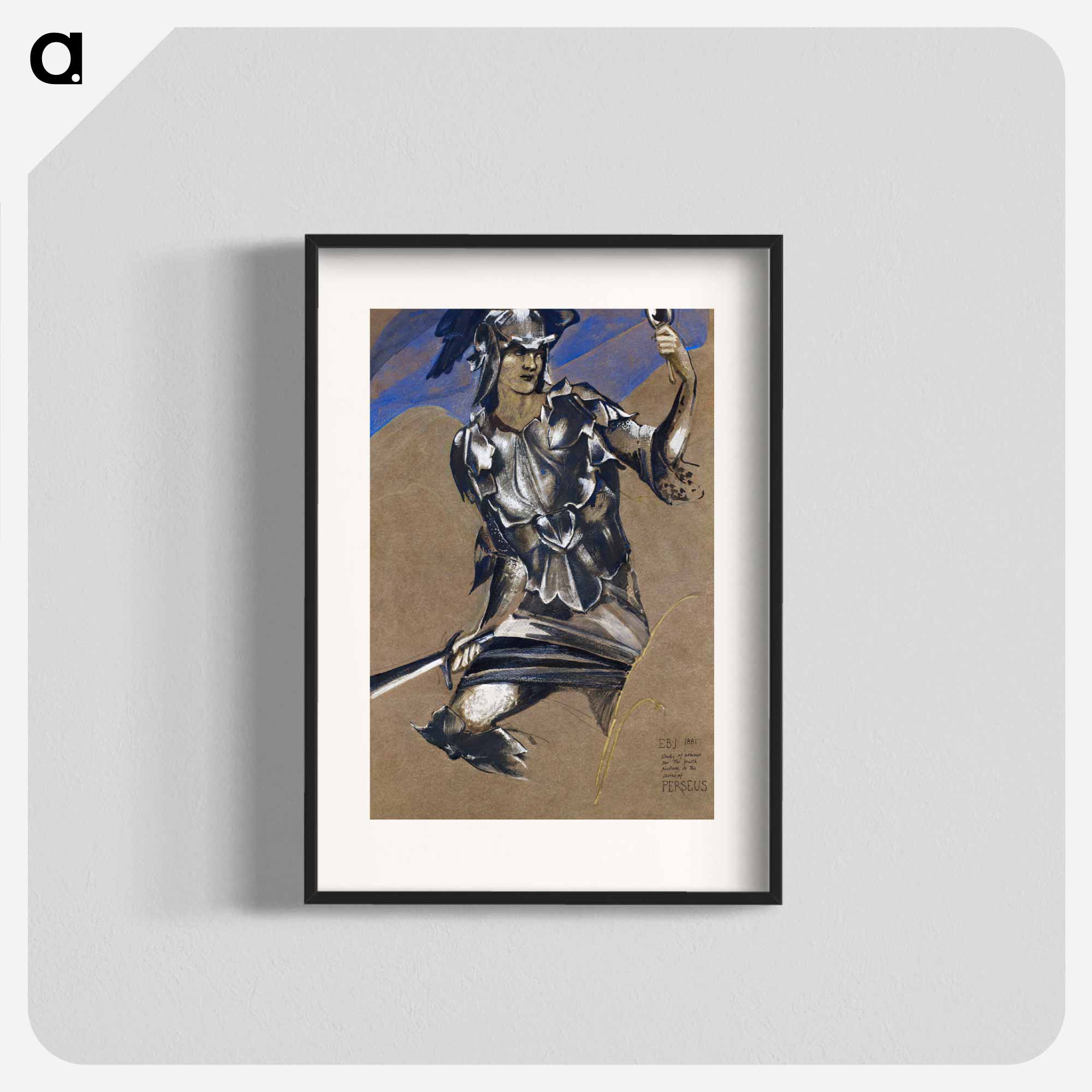 エドワード・バーン・ジョーンズ希少画集、新品高級額装付、送料込