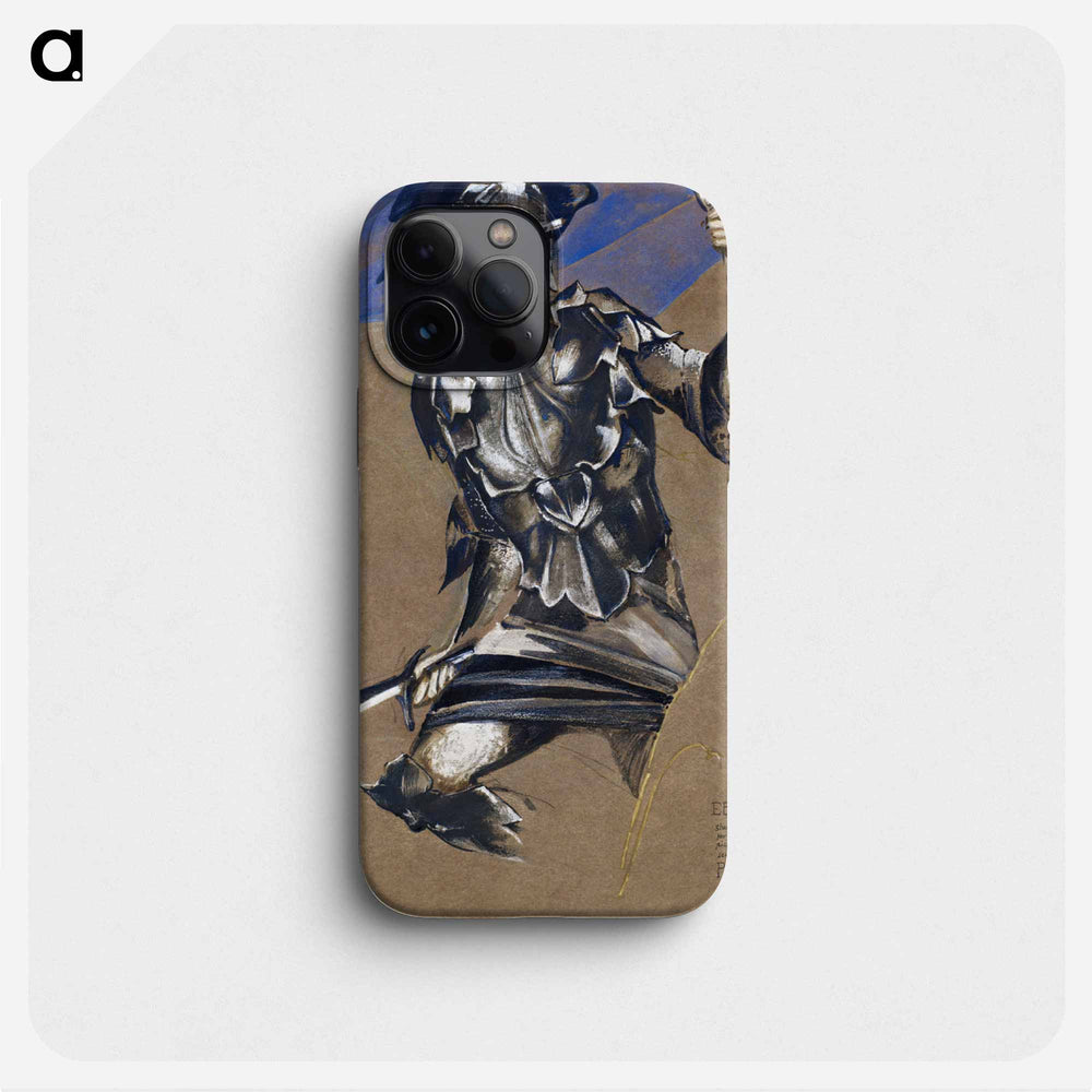 The Perseus Series - Study of Perseus in Armour for The Finding of Medusa - エドワード バーン ジョーンズ Phone Case.