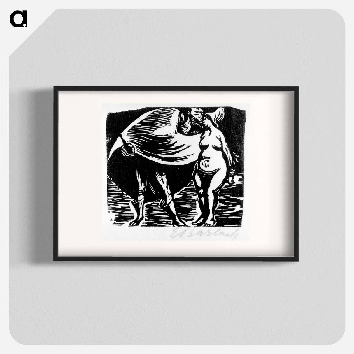 Amorous reverence - エルンスト ハインリヒ バルラッハ Poster.