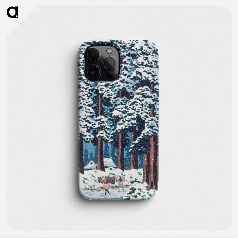 Cedar Tree-Lined Road at Nikkō - Hiroaki Takahashi Phone Case.