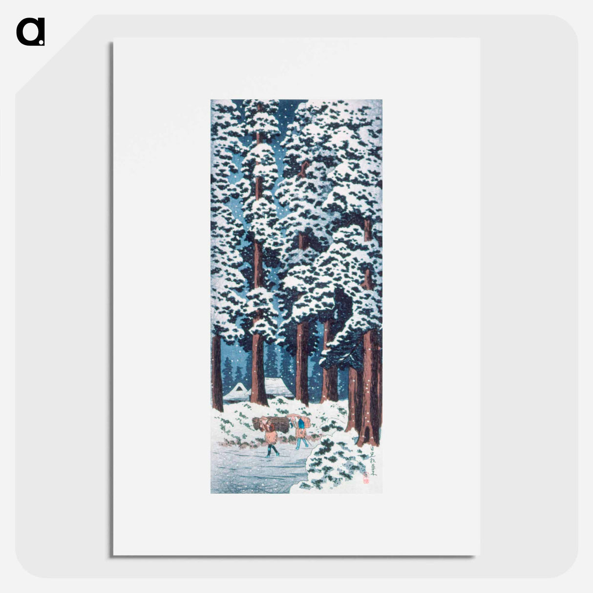 アートポスター-Cedar Tree-Lined Road at Nikkō - 高橋 宏明 Poster.