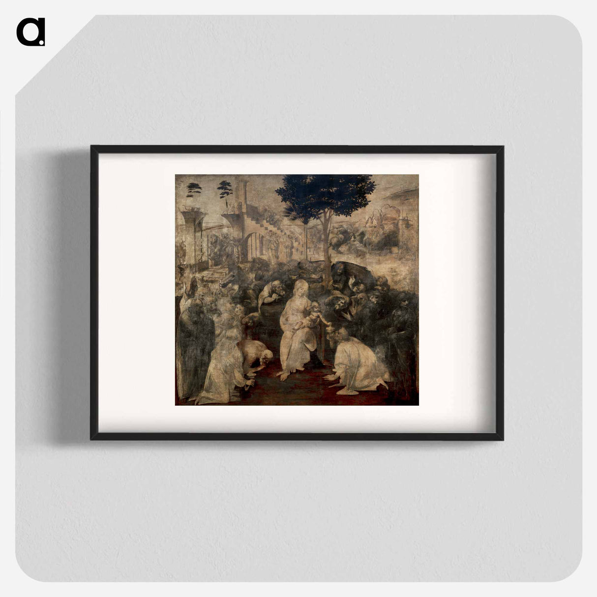 アートポスター-Adoration of the Magi - レオナルド ダ ヴィンチ Poster.