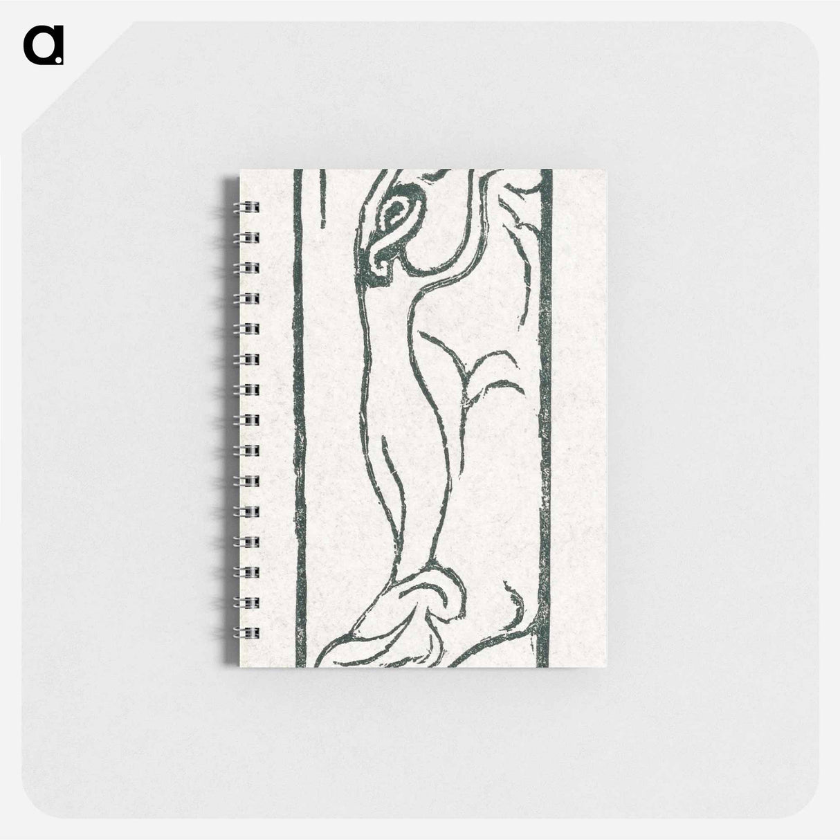 アートメモ帳-A naked woman illustration for a poetry collection by Paul Verlaine - モーリス ドニ Memo.