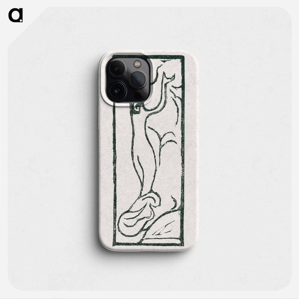 A naked woman illustration for a poetry collection by Paul Verlaine - Maurice Denis Phone Case.