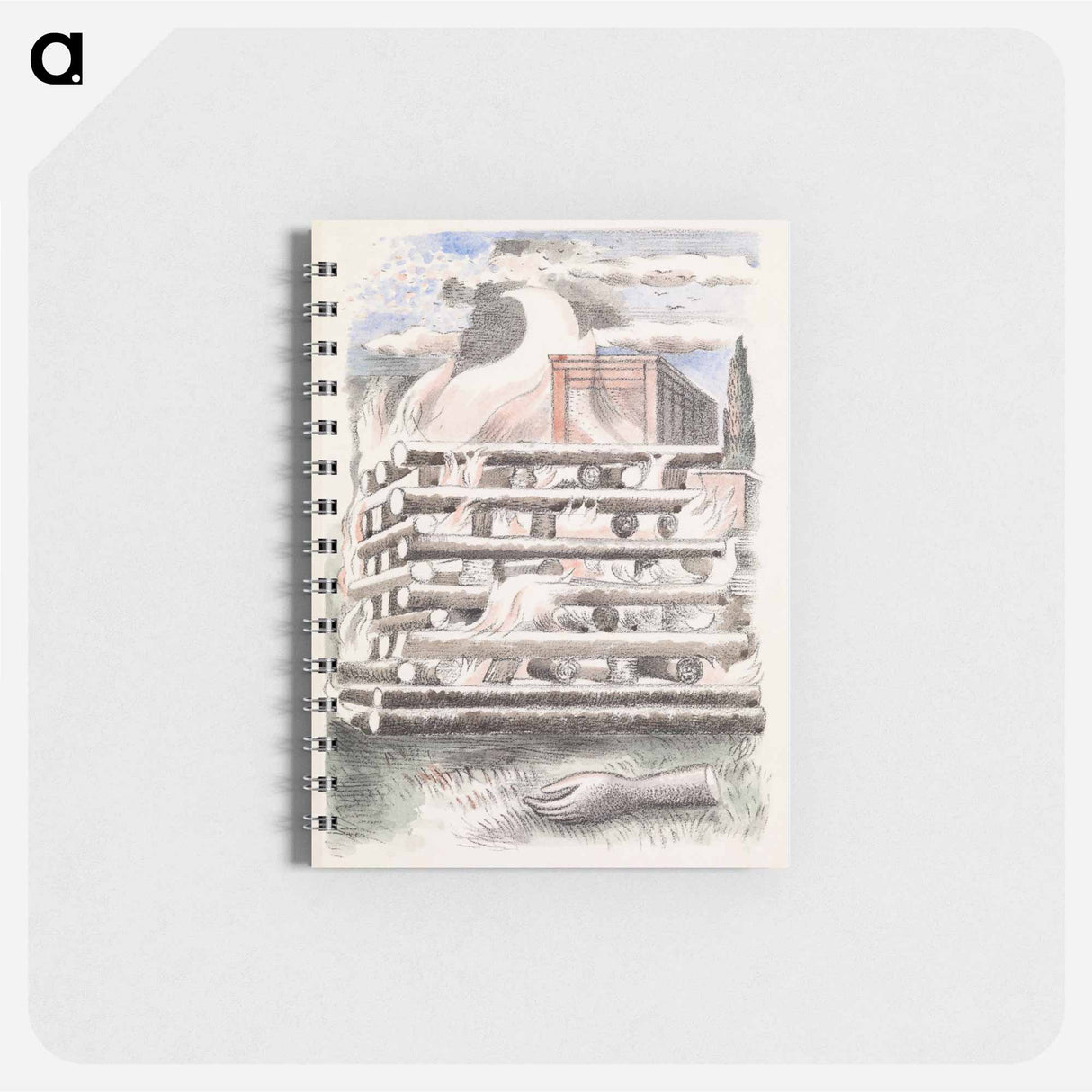 アートメモ帳-Design for Urne Buriall–Funeral Pyre - ポール ナッシュ Memo.