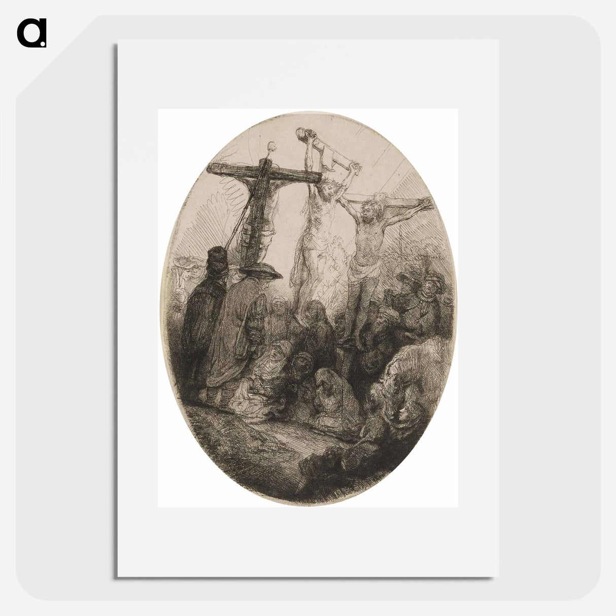 Rembrandt van Rijn's oval plate - レンブラント ファン レイン Poster.