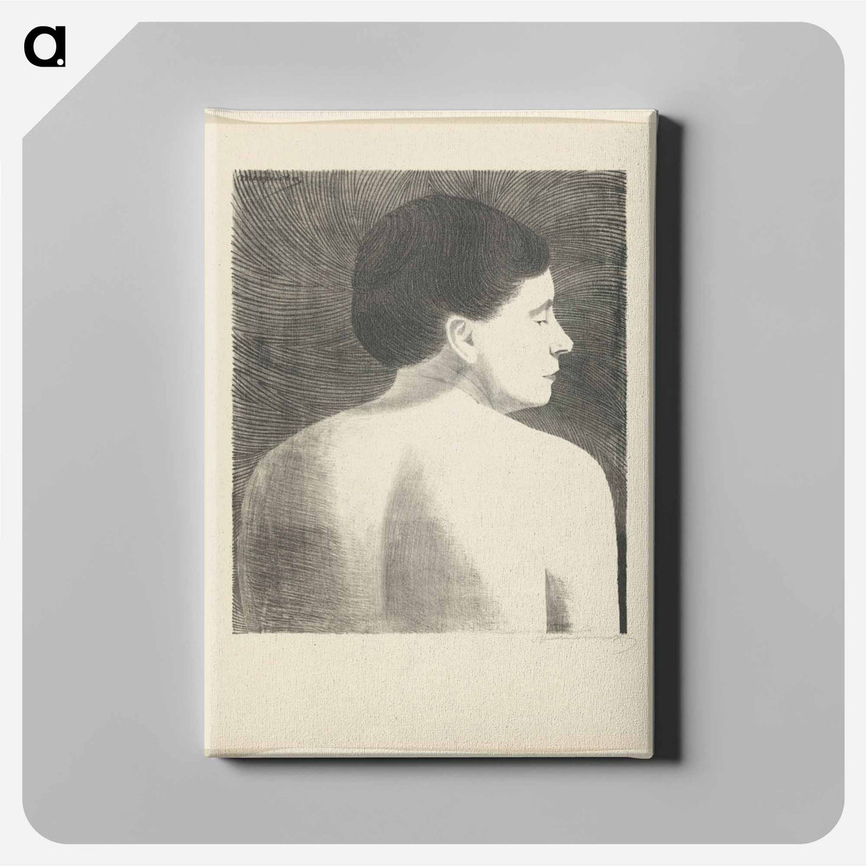 Op de rug gezien vrouwelijk naakt
- サミュエル ジェスルン Canvas.