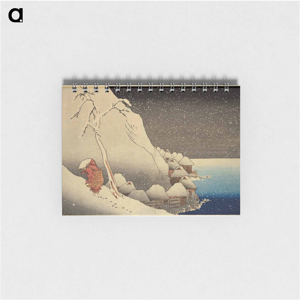 Nichiren in the mountains of Tsukahara - 歌川 国芳 Memo.