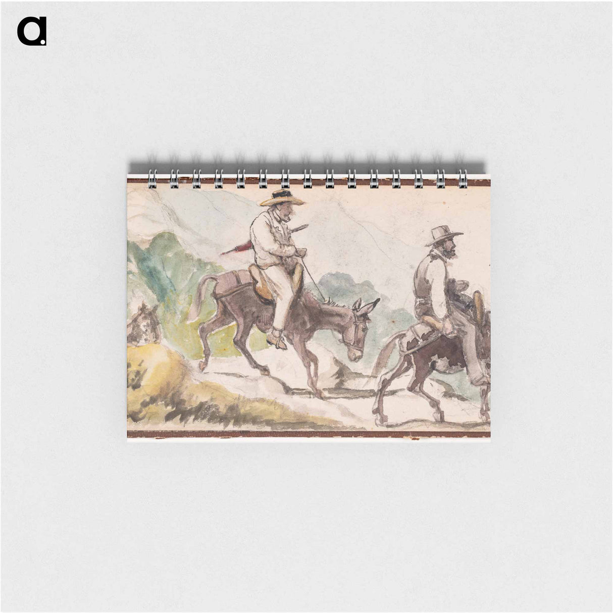 Riding Donkeys in a Mountain Landscape - ヴィルヘルム マーストランド Memo.