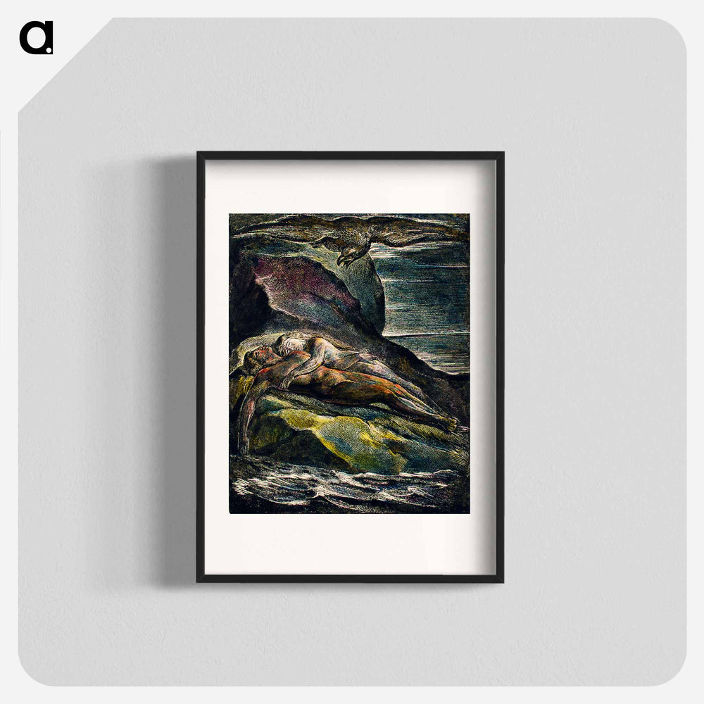 The eagle illustration from Milton: a Poem, To Justify the Ways of God to Men by William Blake - William Blake Poster.