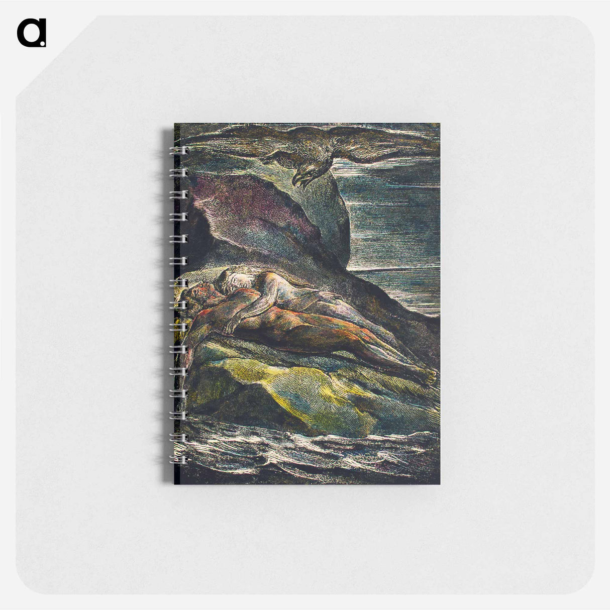 The eagle illustration from Milton: a Poem, To Justify the Ways of God to Men by William Blake - ウィリアム ブレイク Memo.
