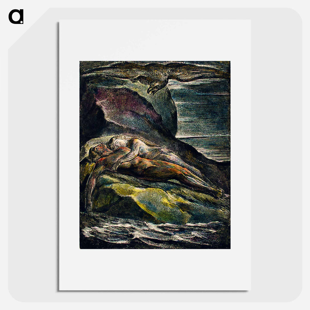 The eagle illustration from Milton: a Poem, To Justify the Ways of God to Men by William Blake - William Blake Poster.