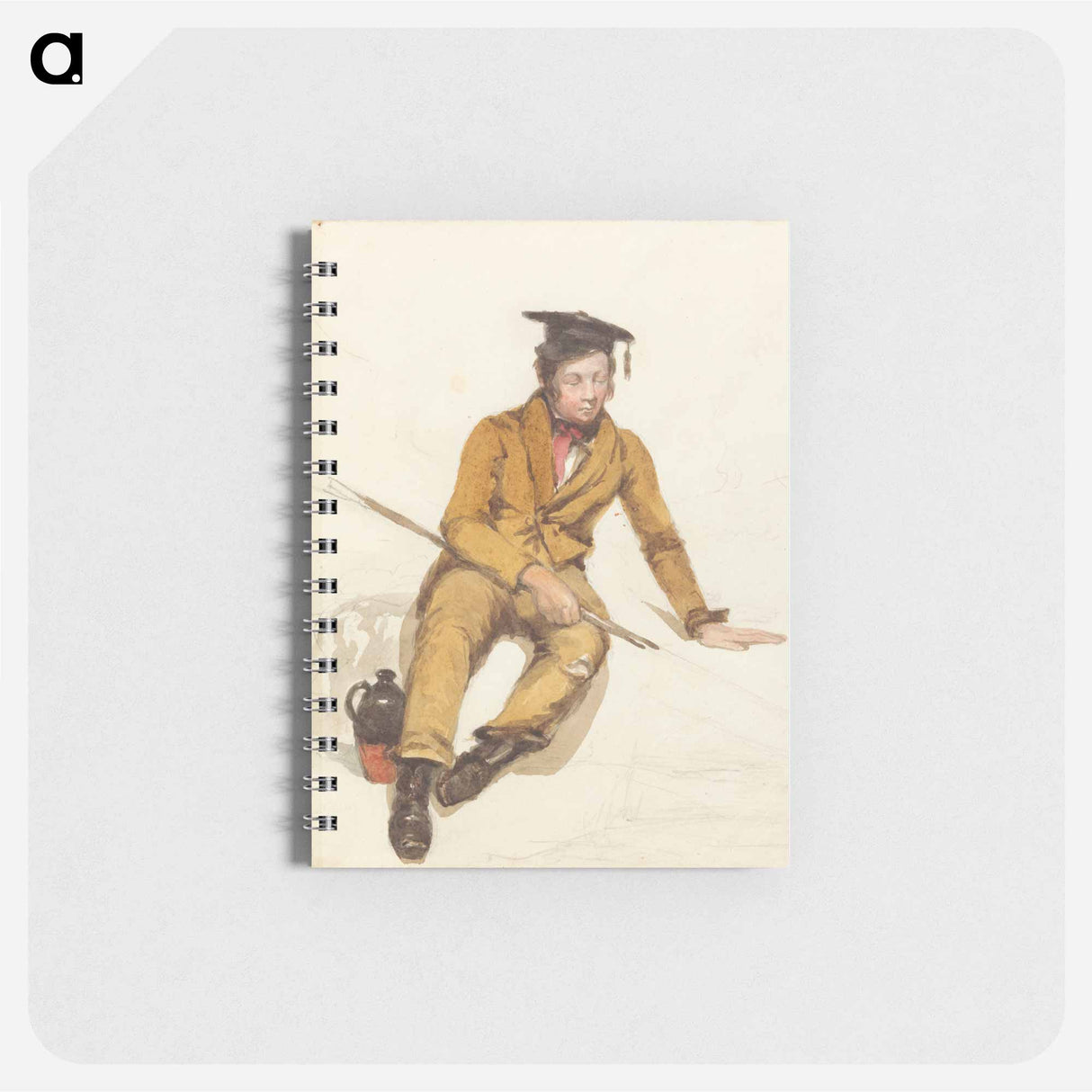 アートメモ帳-A Young Scholar Goes Fishing - ウィリアム ヘンリー ハント Memo.