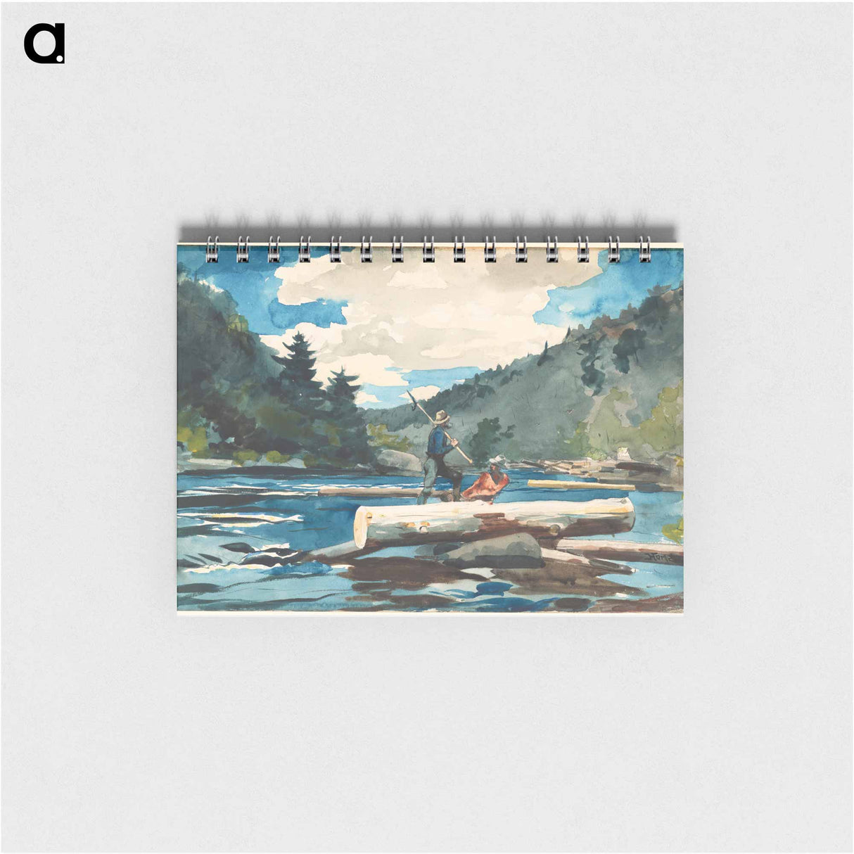 Hudson River, Logging - ウィンスロー ホーマー Memo.