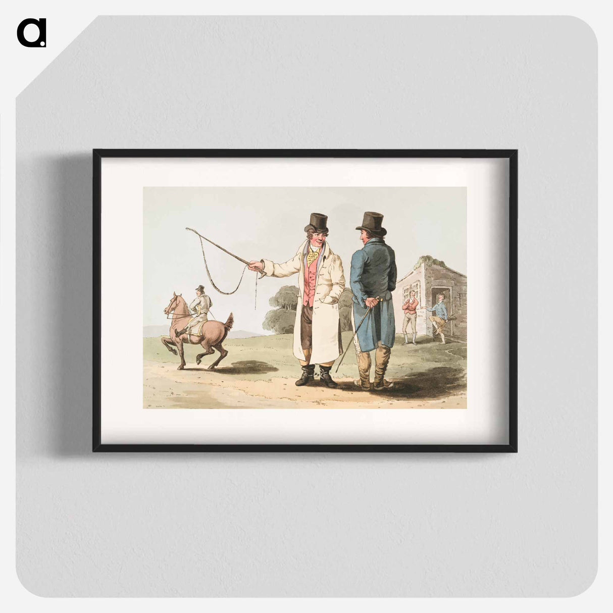 Illustration of the horse dealer from The Costume of Yorkshire - 19世紀のヨークシャー Poster.