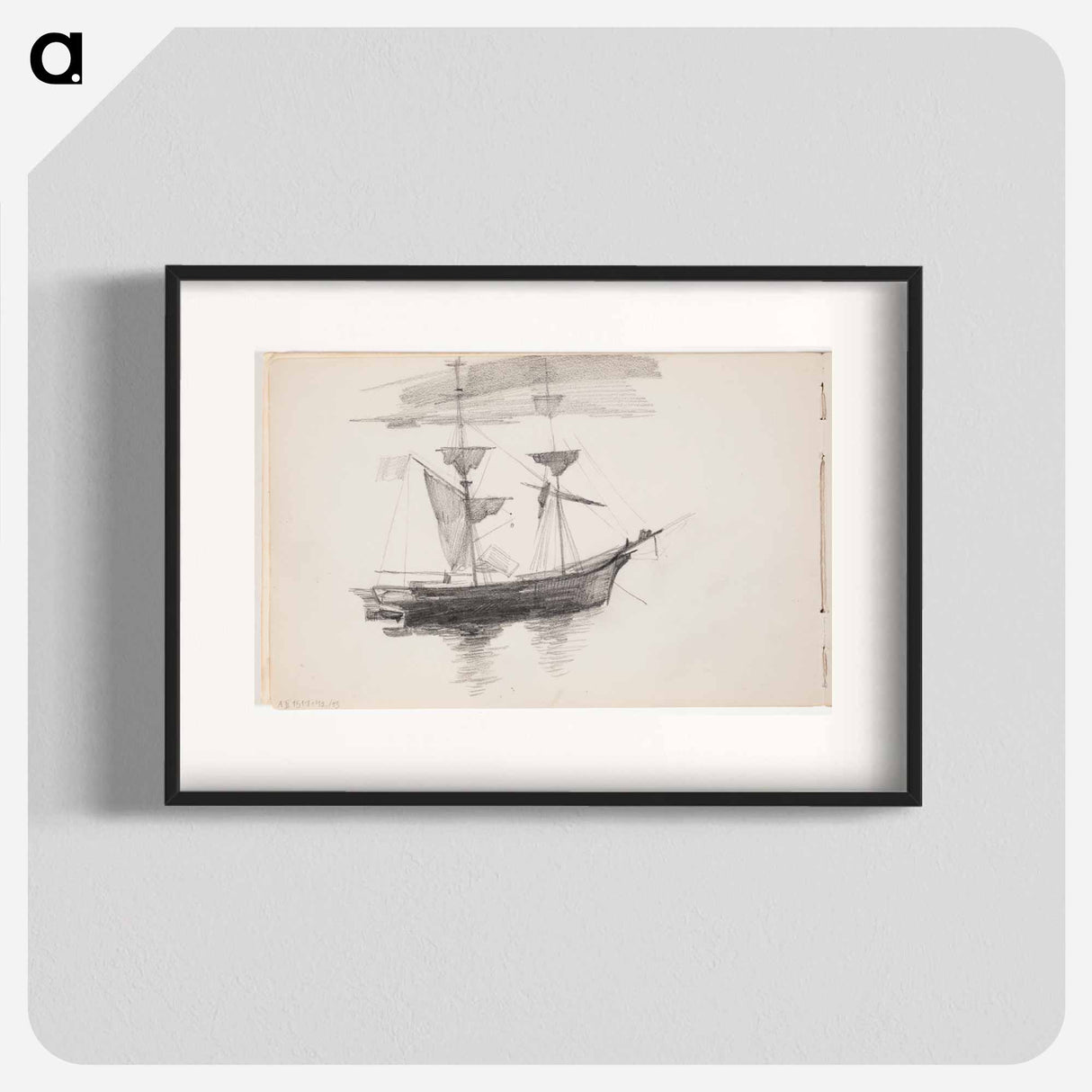 Purjelaiva - アルバート エーデルフェルト Poster.