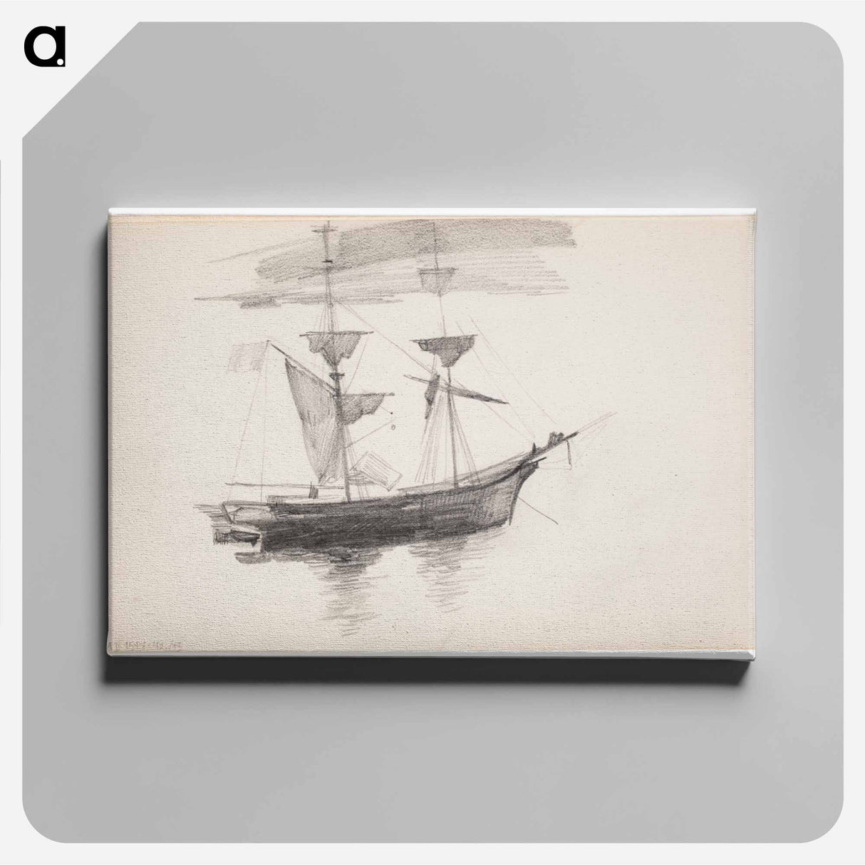 Purjelaiva - アルバート エーデルフェルト Canvas.