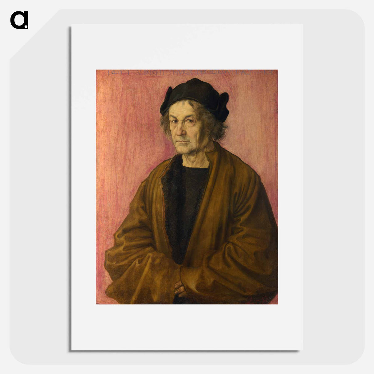 Portrait of Dürer's Father at 70 - アルブレヒト デューラー Poster.