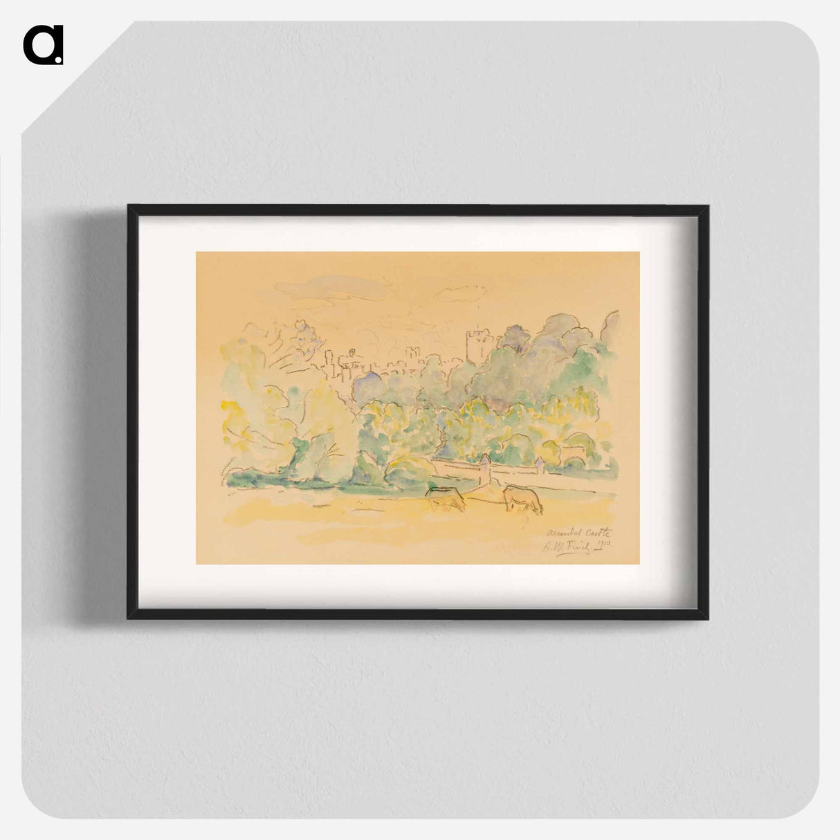 Linna englannissa - アルフレッド ウィリアム フィンチ Poster.