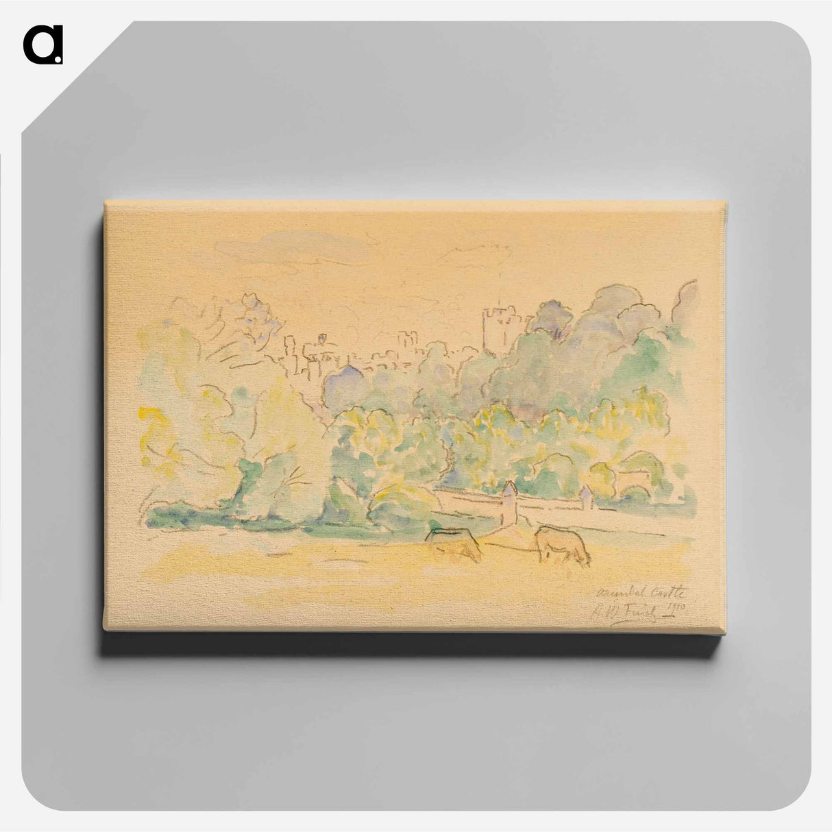 Linna englannissa - アルフレッド ウィリアム フィンチ Canvas.