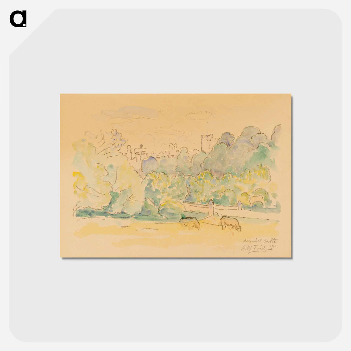 Linna englannissa - アルフレッド ウィリアム フィンチ Postcard.