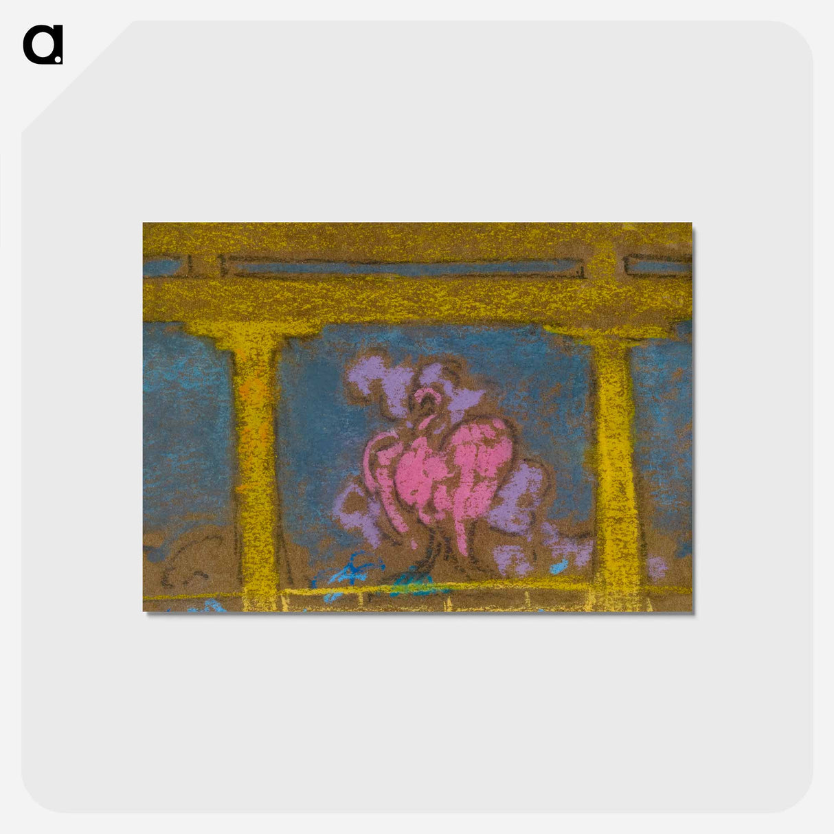 アートポストカード-Study for Scene in the Daughter of Heaven, Santa Fe - 不思議の国のアリス Postcard.