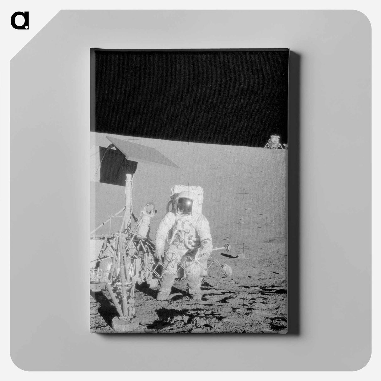 アートパネル-Astronaut Charles Conrad Jr. - アポロ月面着陸 Canvas.