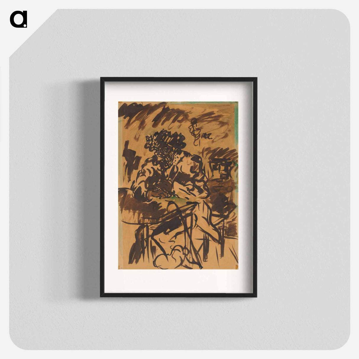 Study for at the table - アーノルド ピーター ワイズ クビンチャン Poster.