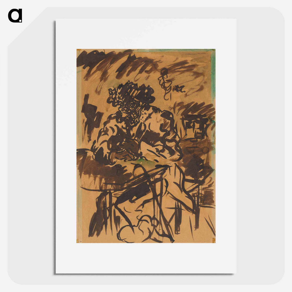 Study for at the table - アーノルド ピーター ワイズ クビンチャン Poster.