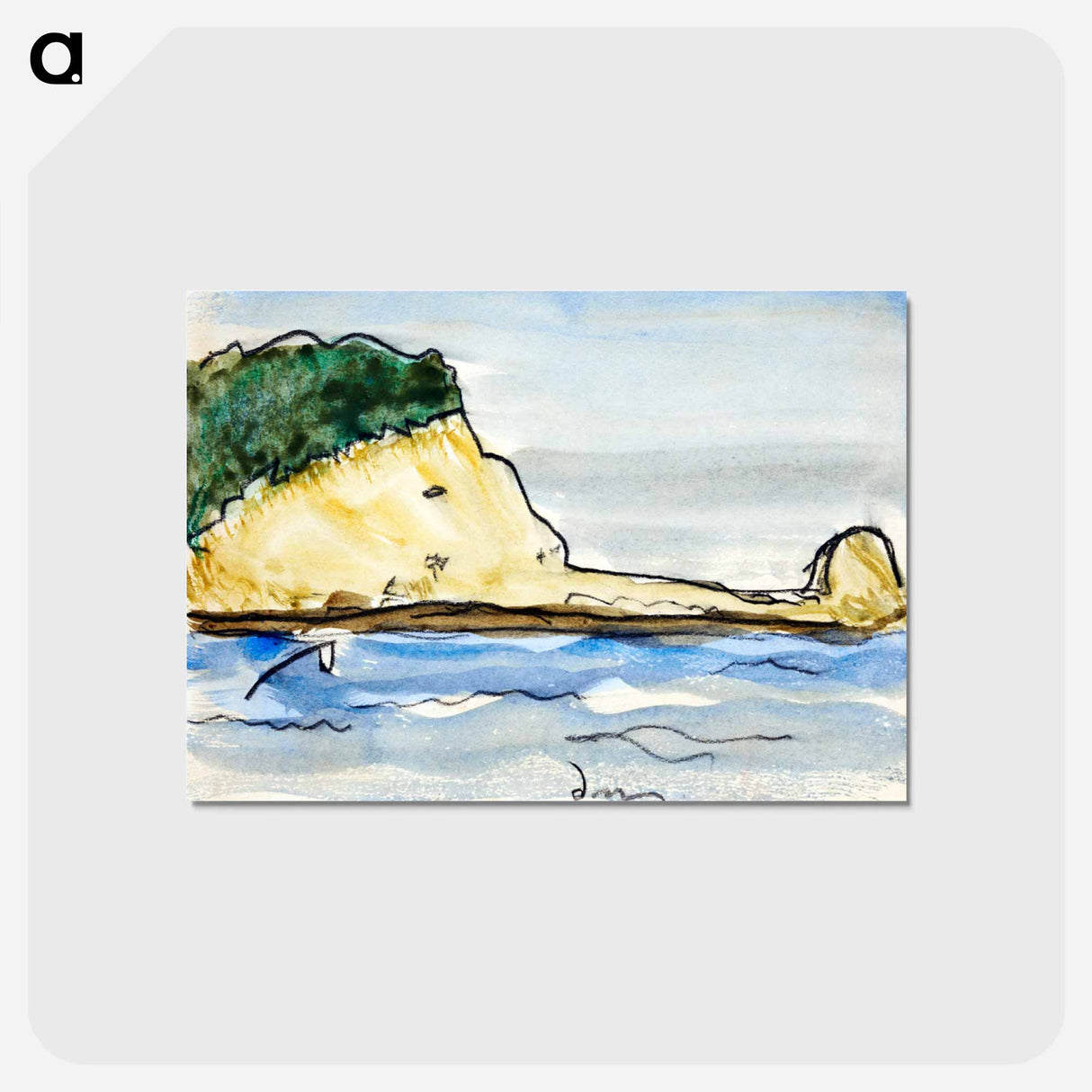 アートポストカード-Target Rock - アーサー ダヴ Postcard.