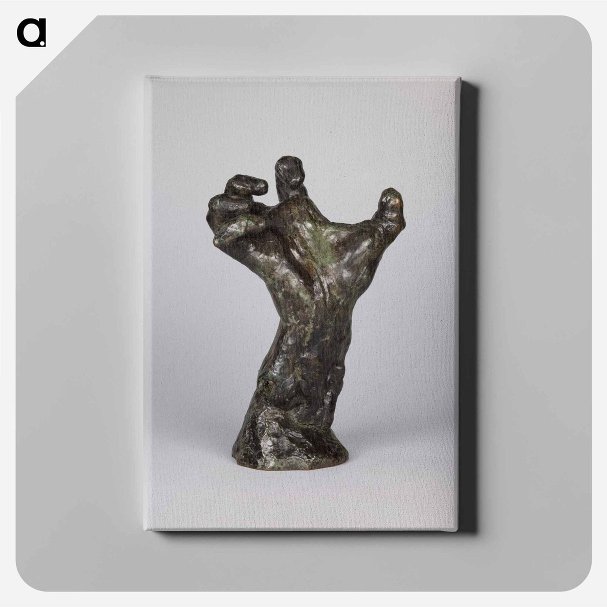 The Clenched Hand - Auguste Rodin Canvas.