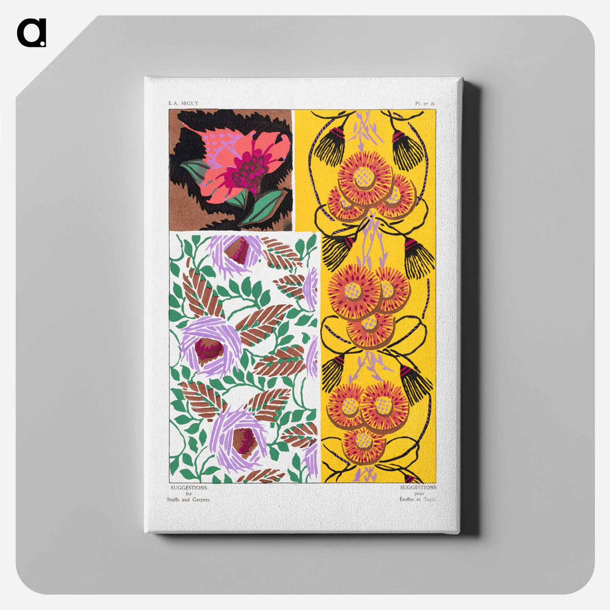 Suggestions pour étoffes et tapis: 60 motifs en couleur - E.A.セギー Canvas.