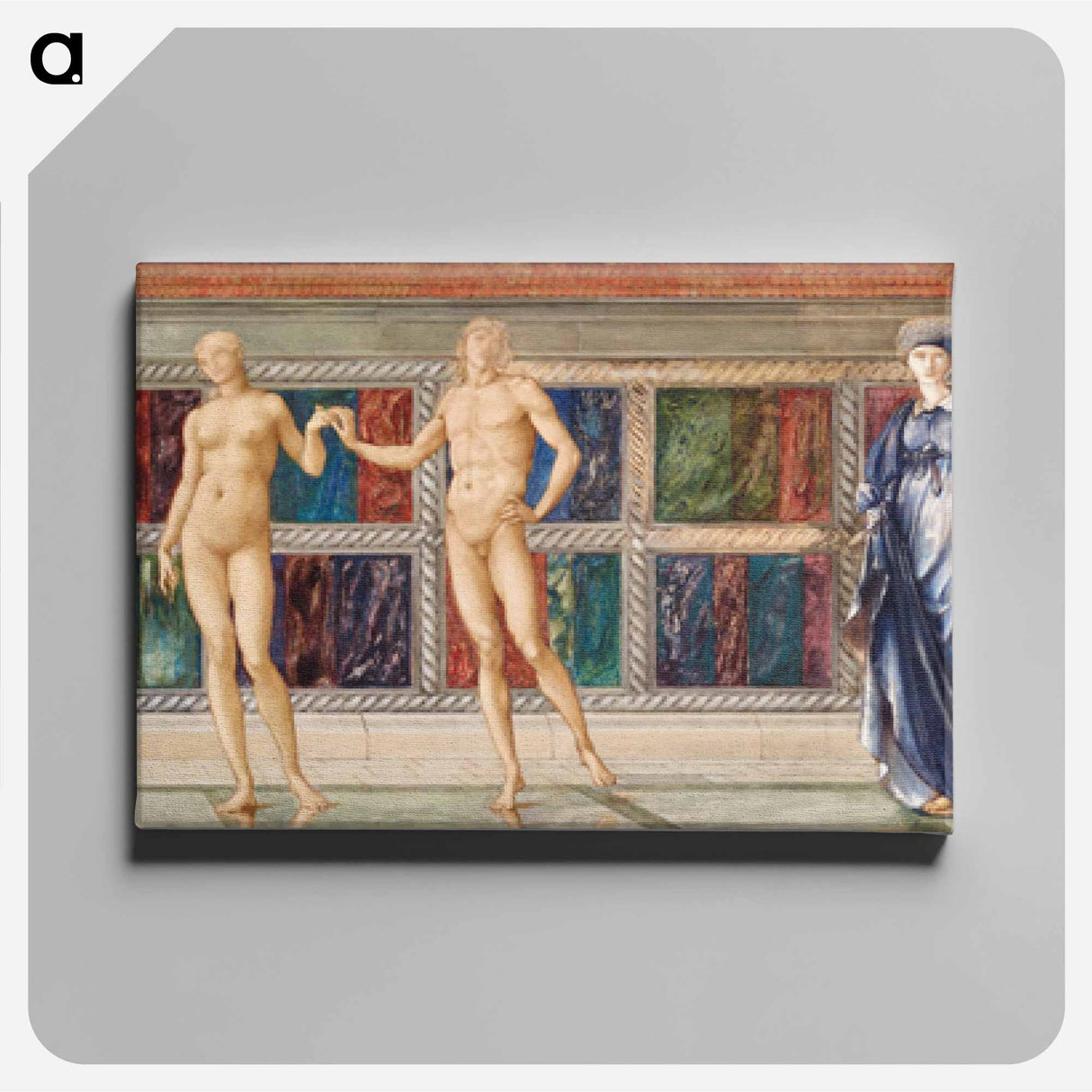 The Pilgrim in the Garden of Idleness - Study of nine Figures - エドワード バーン ジョーンズ Canvas.