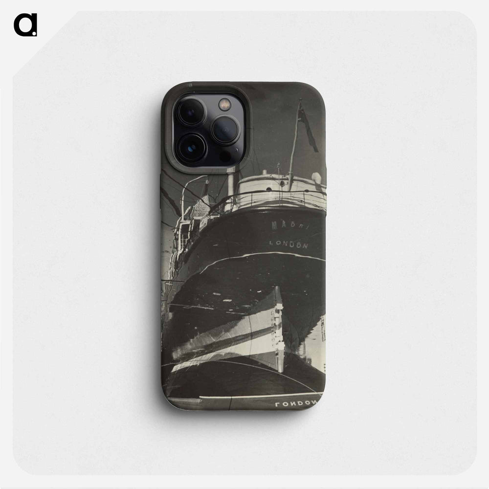 Sailing ship "Maori" at Wellington wharf - エリック リー ジョンソン Phone Case.