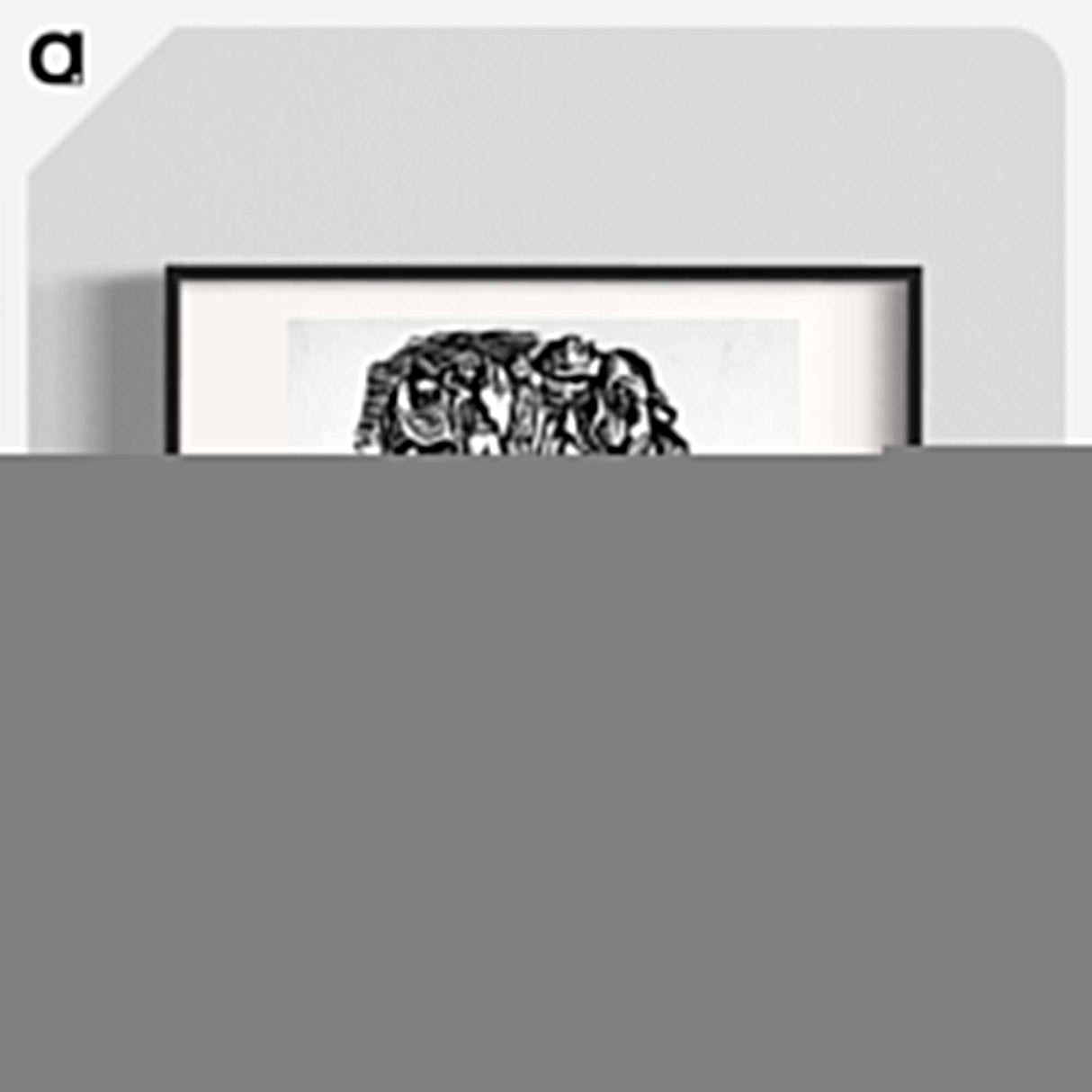 Cripple and one-legged man-Diebitz and Stiebitz - エルンスト ハインリヒ バルラッハ Poster.