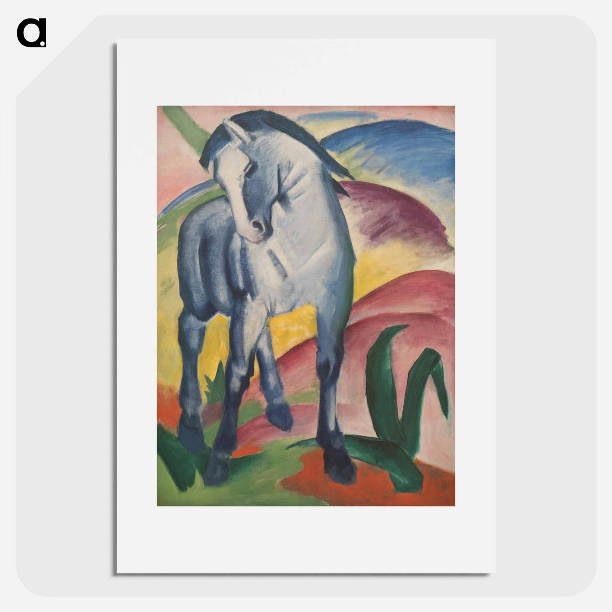 アートポスター-Blue Horse I - フランツ マルク Poster.