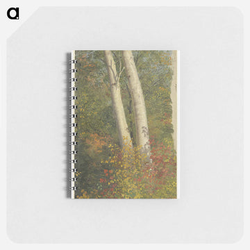 Birch Trees in Autumn - フレデリック エドウィン チャーチ Memo.