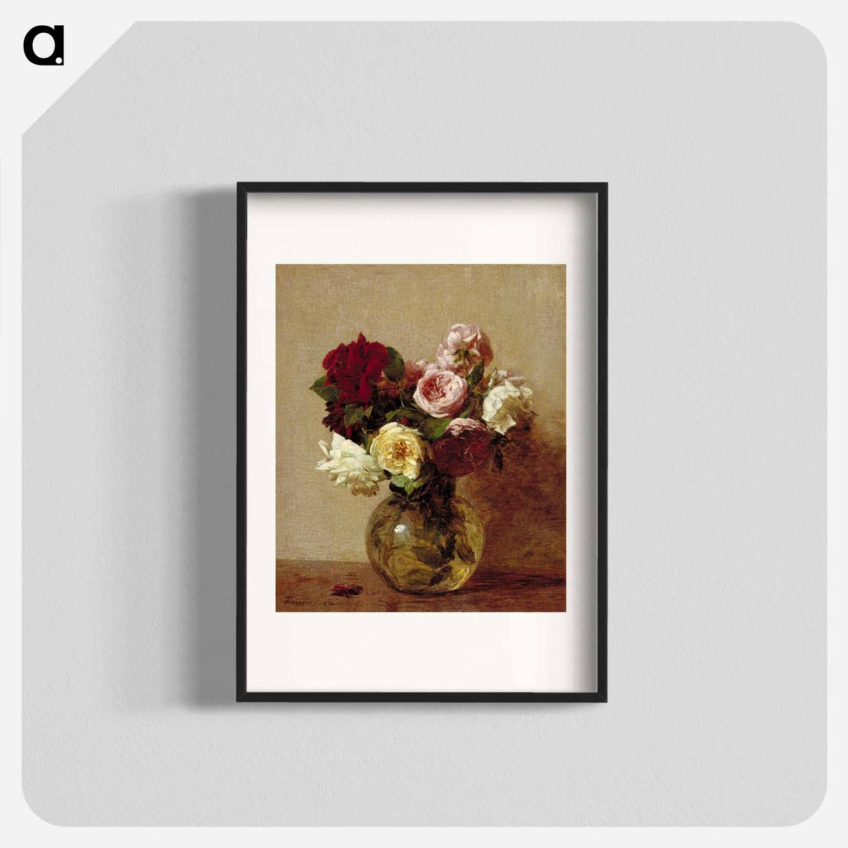 Roses - アンリ ファンタン ラトゥール Poster.