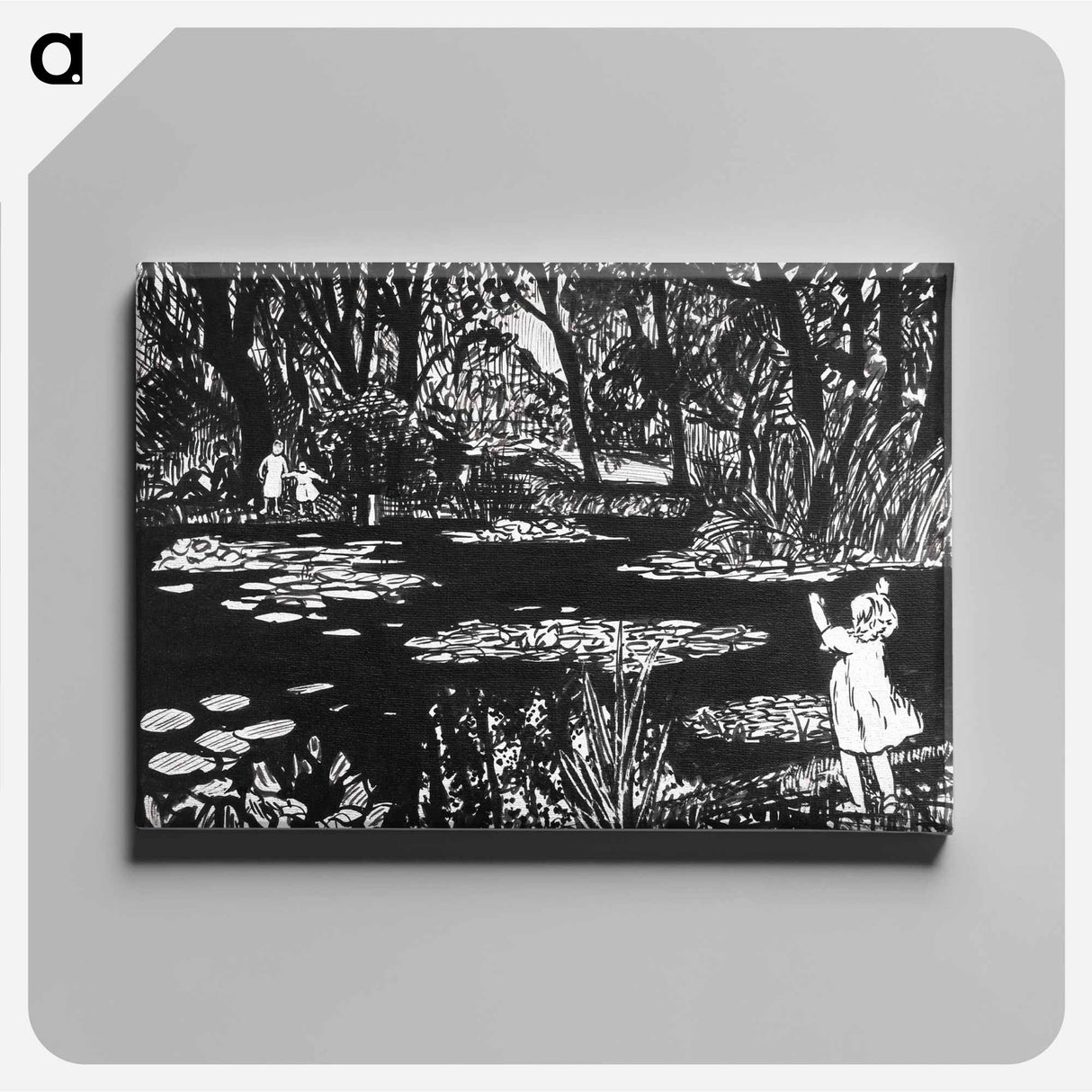 Lily Pond - ヘンリー ライマン サイエン Canvas.