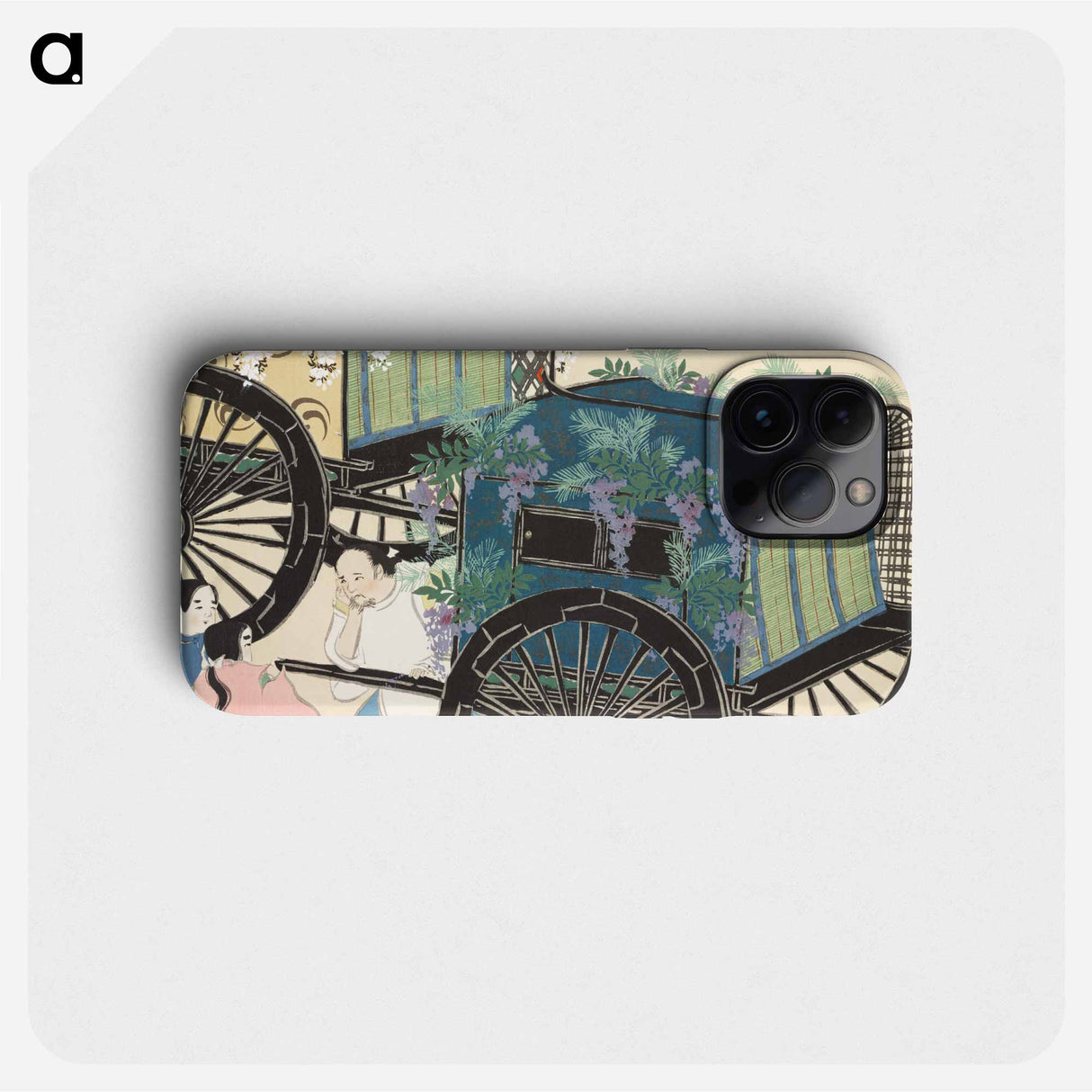 Wagon from Momoyogusa–Flowers of a Hundred Generations - 神坂 雪佳 Phone Case.