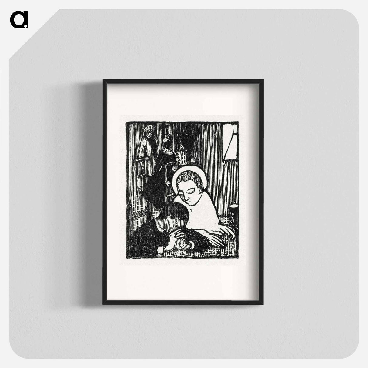 Illustration for poem in Paul Verlaine's collection of poetry Sagesse - Maurice Denis Poster.