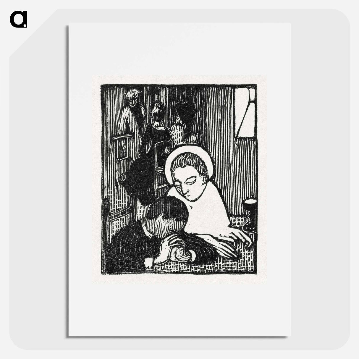 Illustration for poem in Paul Verlaine's collection of poetry Sagesse - Maurice Denis Poster.