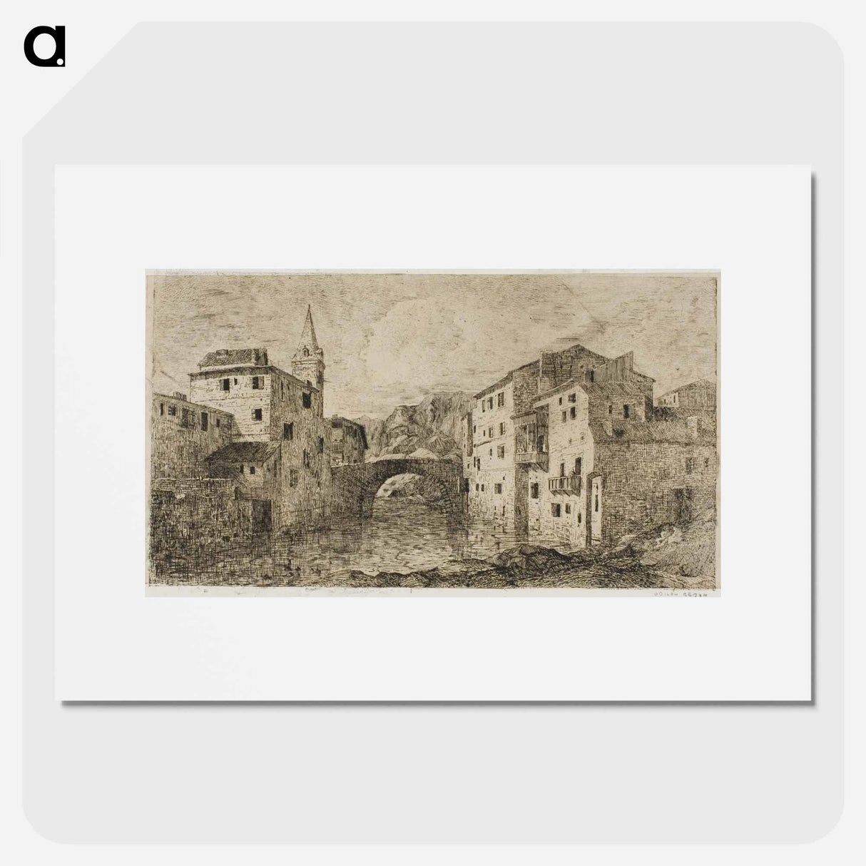 St.-Jean-Pied-de-Port - オディロン ルドン Poster.