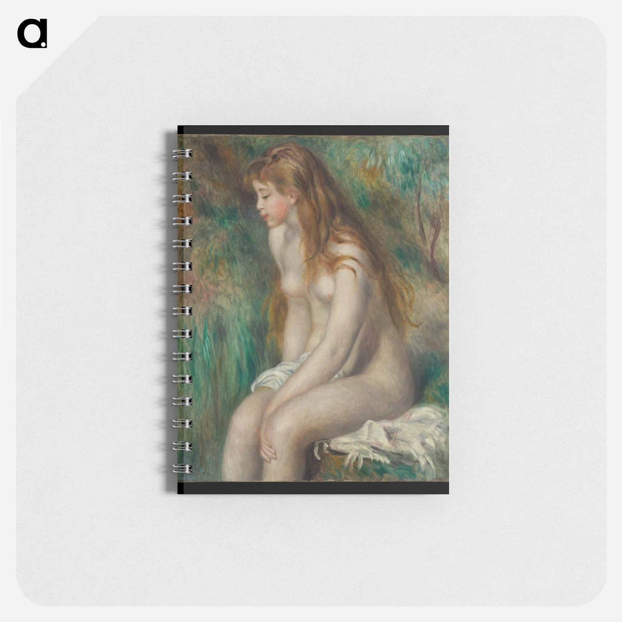 Young Girl Bathing - ピエール オーギュスト ルノワール Memo.