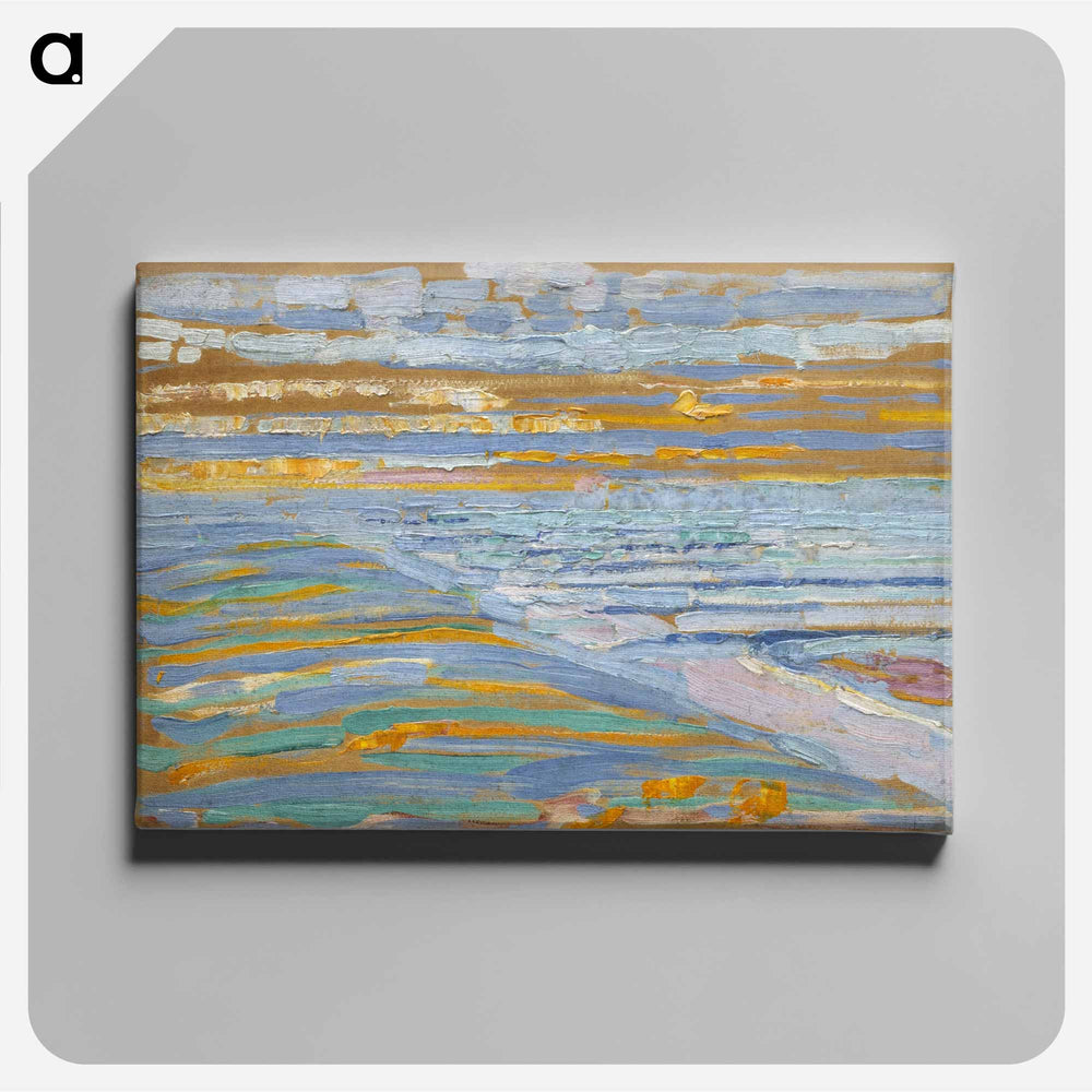 View from the Dunes with Beach and Piers, Domburg - Piet Mondrian Canvas.