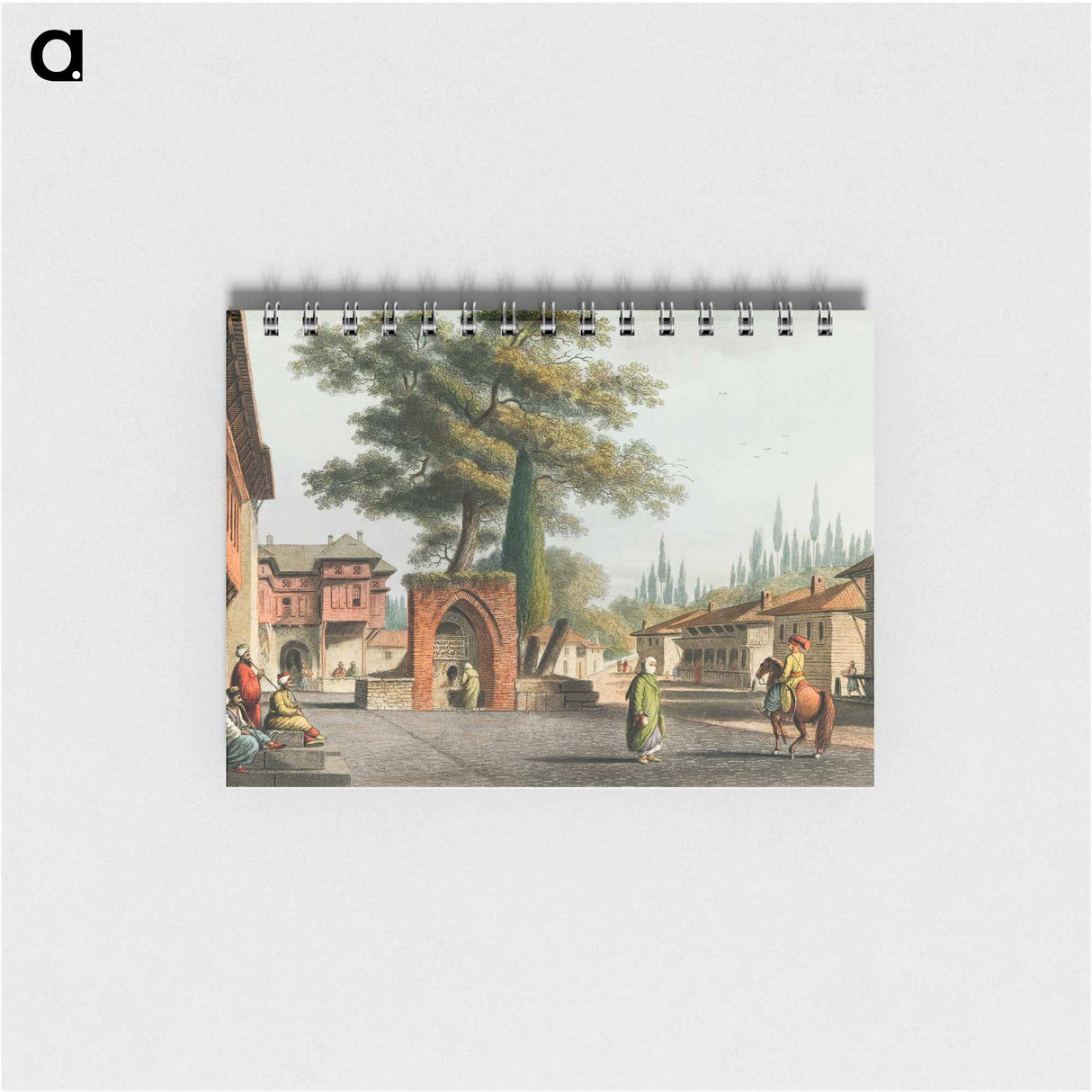 アートメモ帳-Caravansary at Kustchiuk Czemege - オスマン帝国領内の景色 Memo.