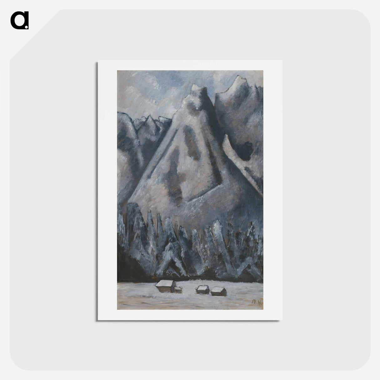 アートポストカード-Waxenstein Peaks, Garmisch-Partenkirchen
- イェール大学アートギャラリー Postcard.